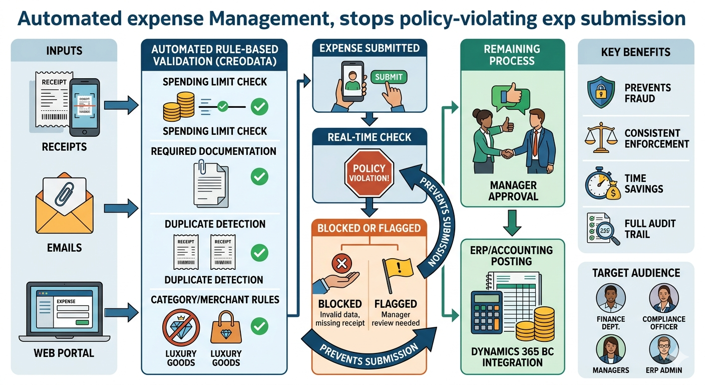 Preventing Policy Violations Before Submission: Rule-Based Validation in Governance & Control